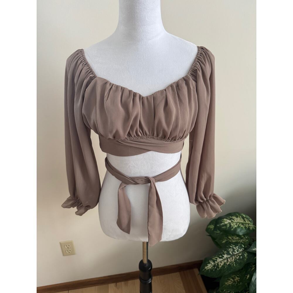 LYANER Women's Cute Off Shoulder Crop Tube Top Blouse
